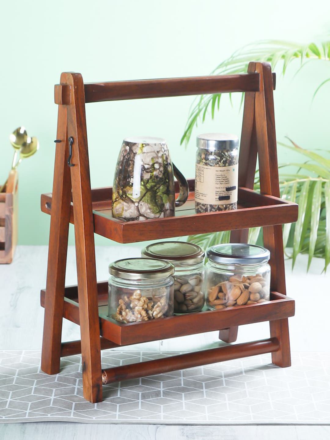 BRICK BROWN  Brown Solid  Foldable Kitchen Organiser-picture-19