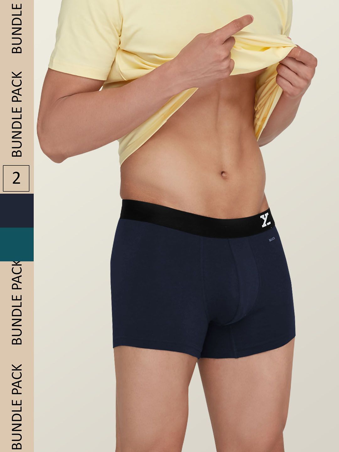 XYXX Men Pack of 2 Aero Super Combed Cotton Trunks XYTRNK2PCKN411-picture-18