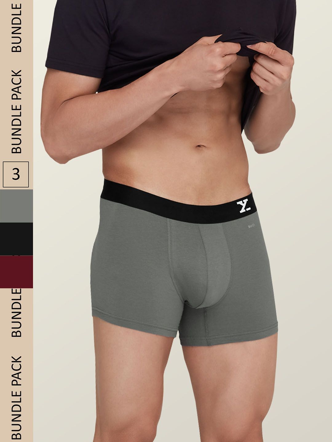 XYXX Men Pack Of 3 Aero Super Combed Cotton Trunks XYTRNK3PCKN543-picture-18
