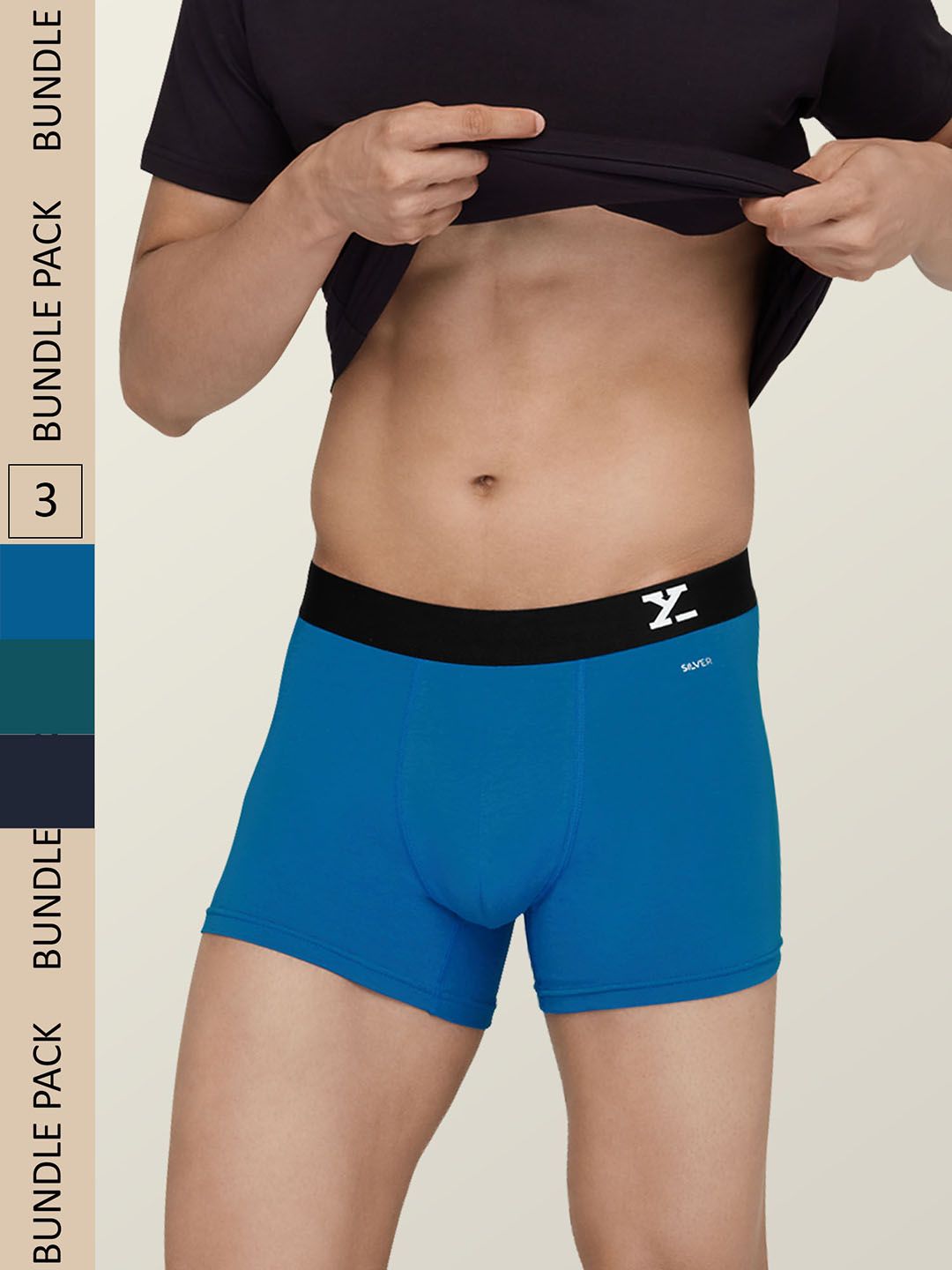 XYXX Men Pack Of 3 Aero Super Combed Cotton Trunks XYTRNK3PCKN547-picture-13
