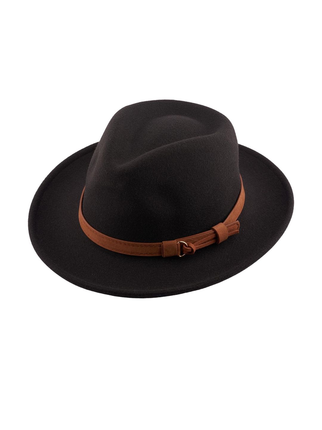 The Tie Hub Men Solid Wool Fedora Hat-picture-29