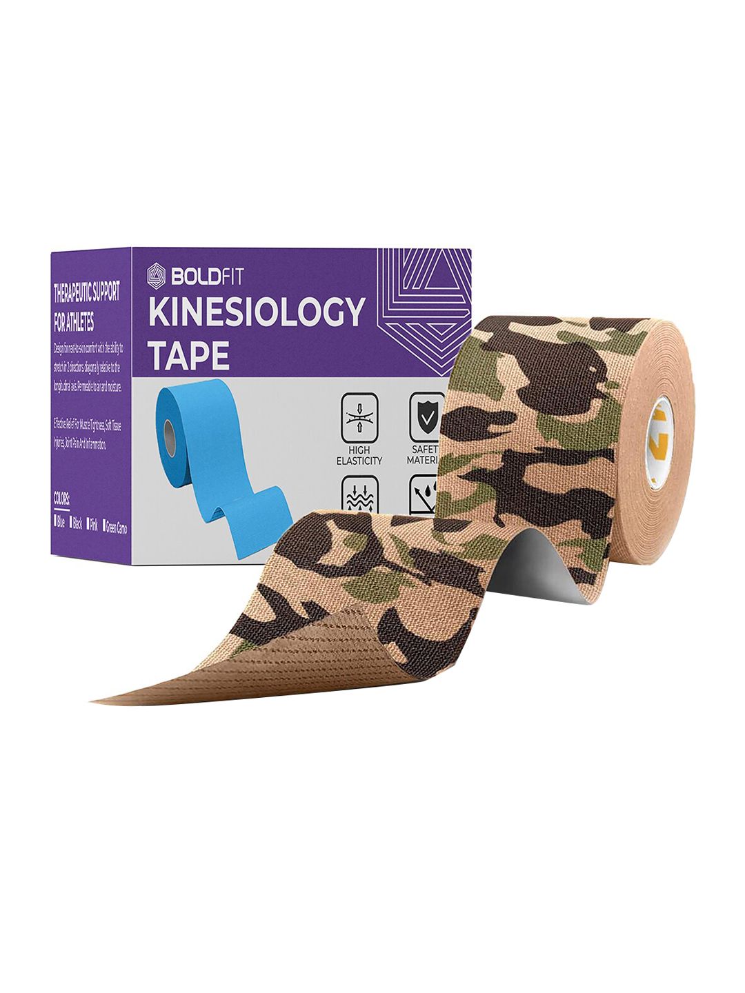 BOLDFIT Green Printed Physiotherapy Kinesio Tape-picture-42