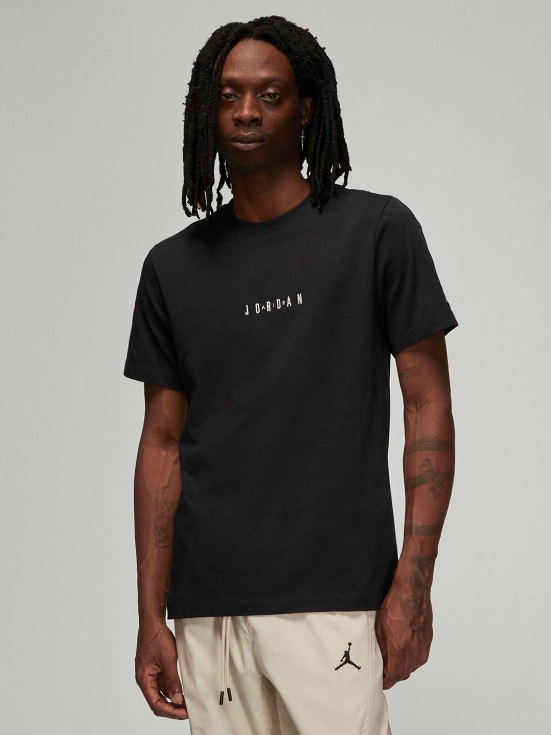 Nike Men Black EMB Jordan AIR Pure Cotton T-shirt-picture-31