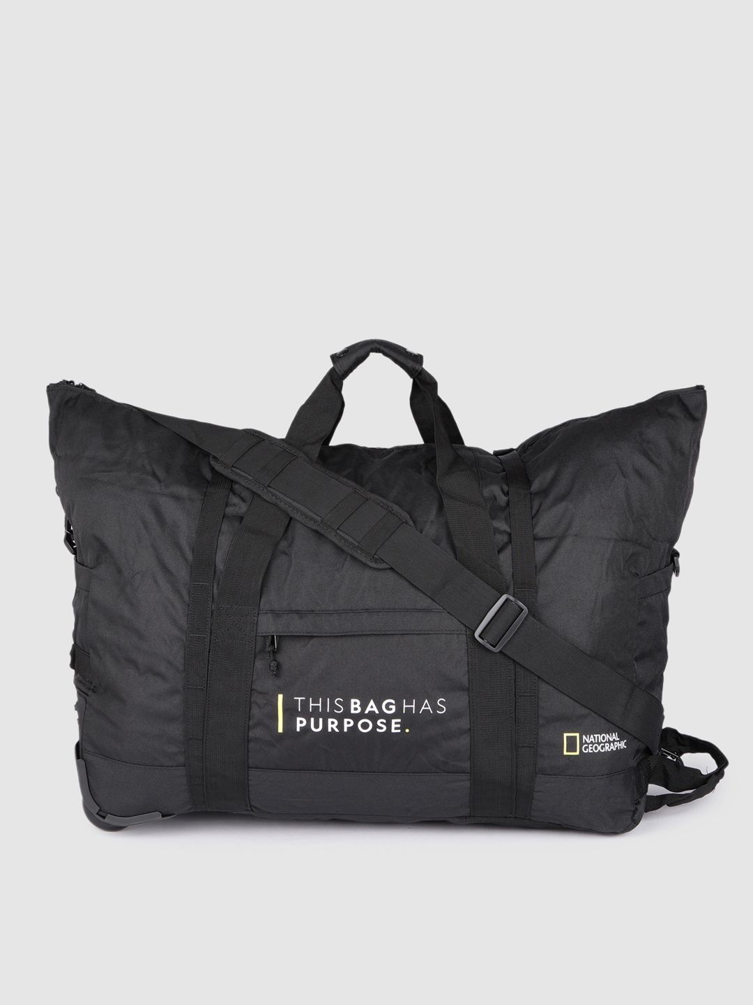 National Geographic Unisex Black Typography Backpack-image-0