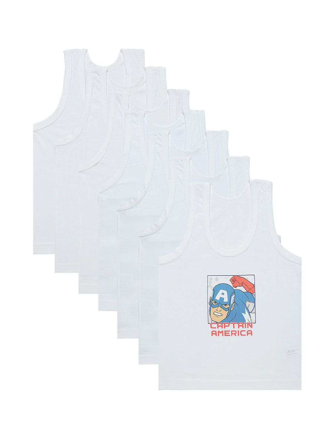 Bodycare Kids Boys Pack of 3 Assorted Avengers Printed Cotton Basic Innerwear Vests-picture-19