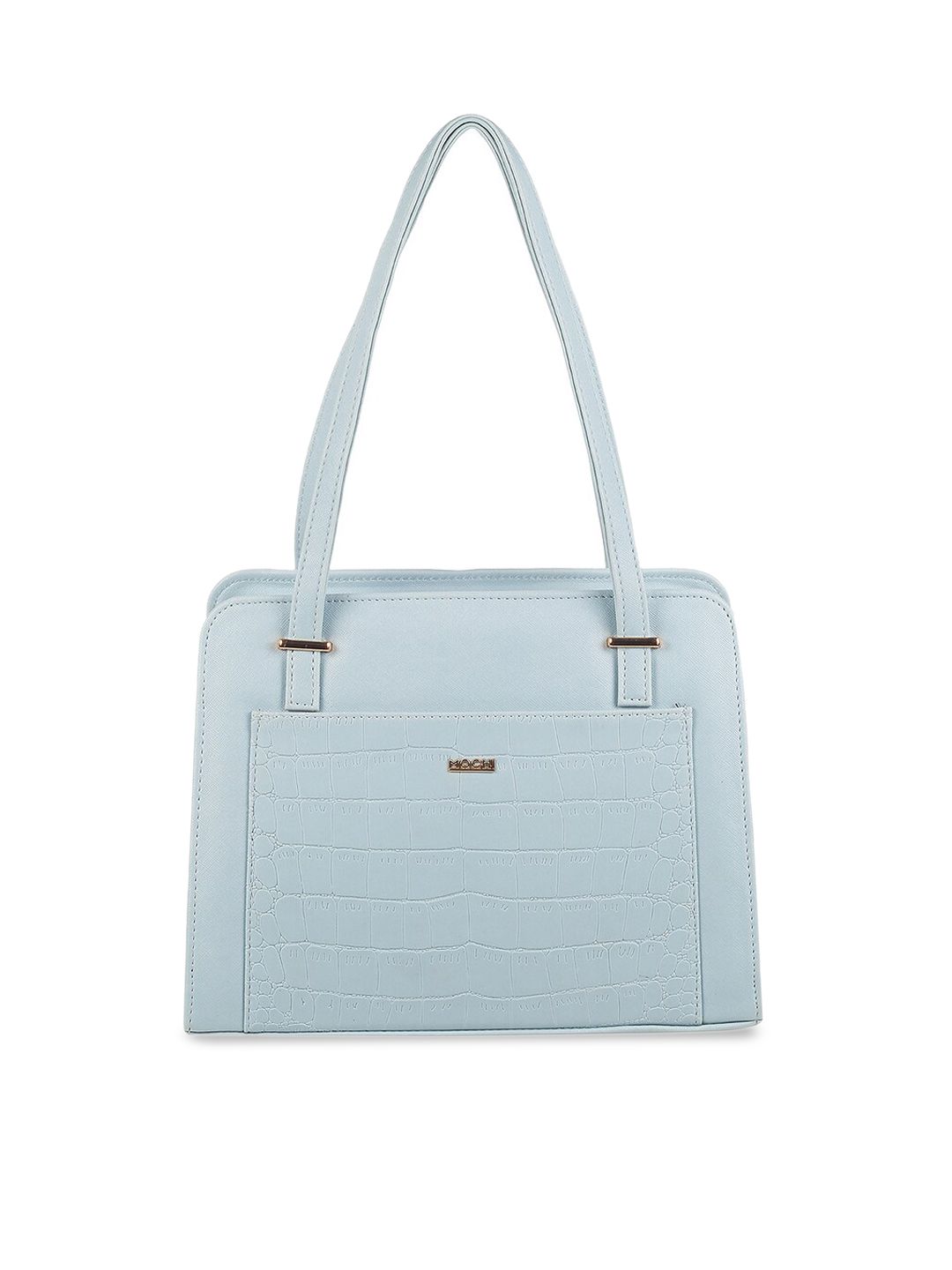 Mochi Blue Structured Shoulder Bag-picture-37