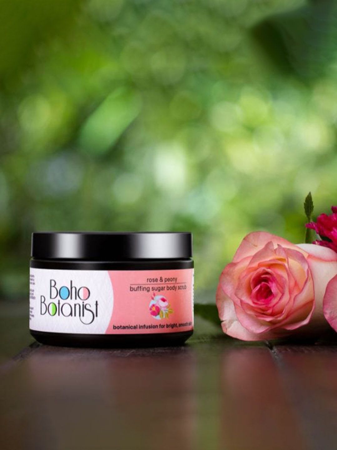 Boho Botanist Rose & Peony Buffing Sugar Body Scrub 200 g-image-17