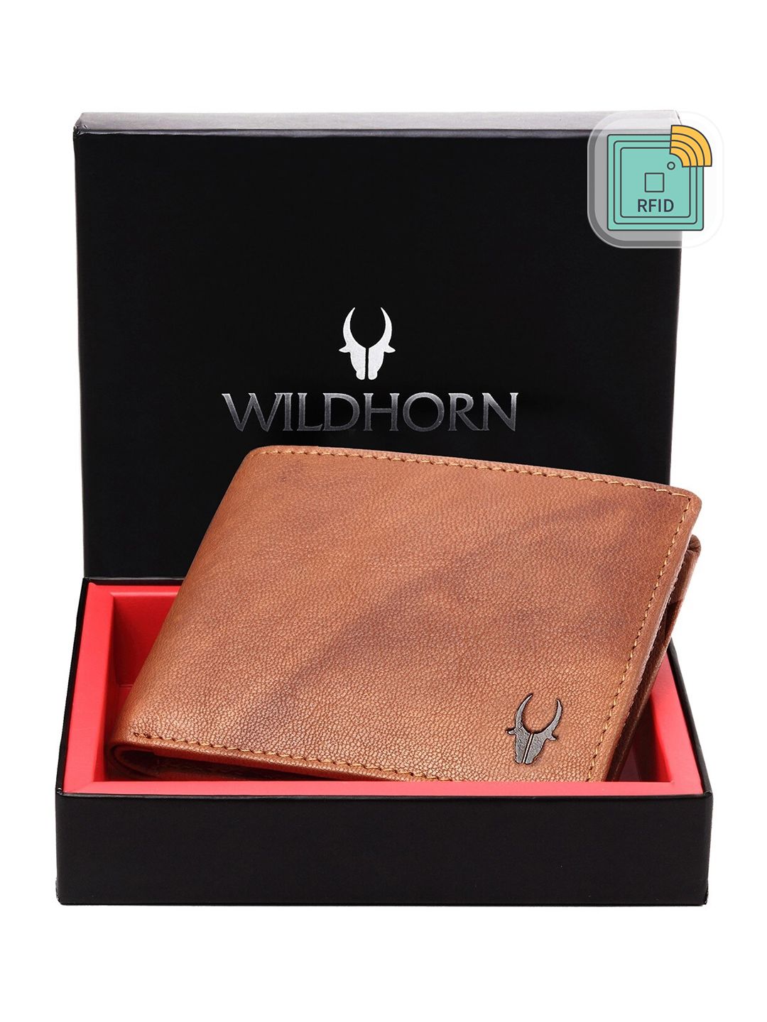 WildHorn Men Textured Leather Two Fold Wallet-picture-19