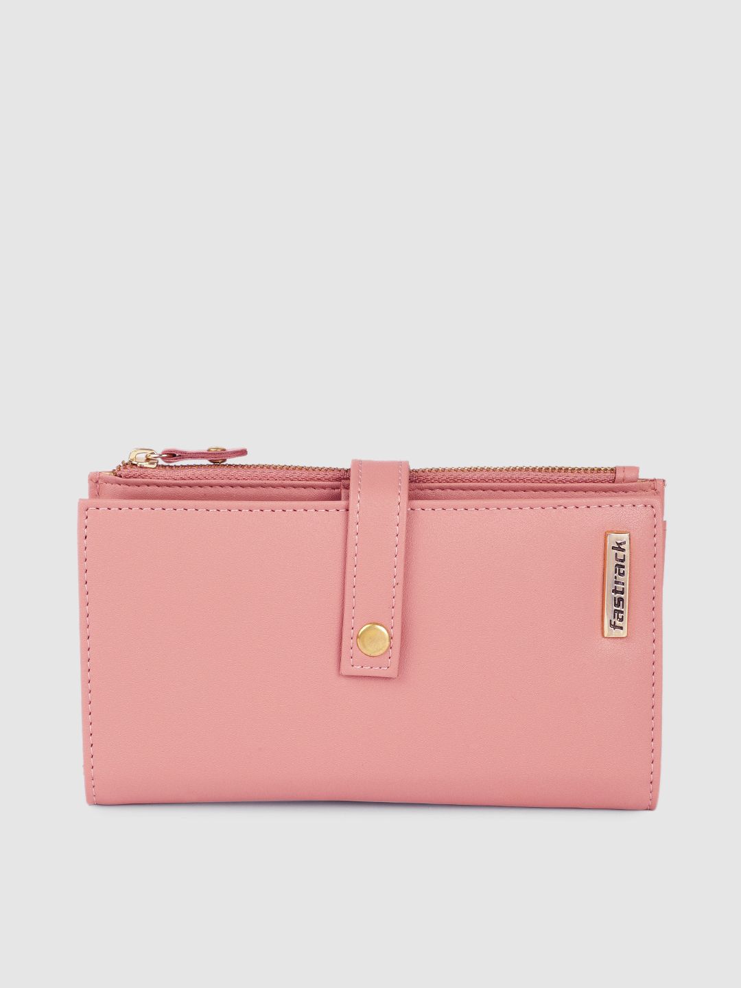 Fastrack Women Pink Solid Two Fold Wallet