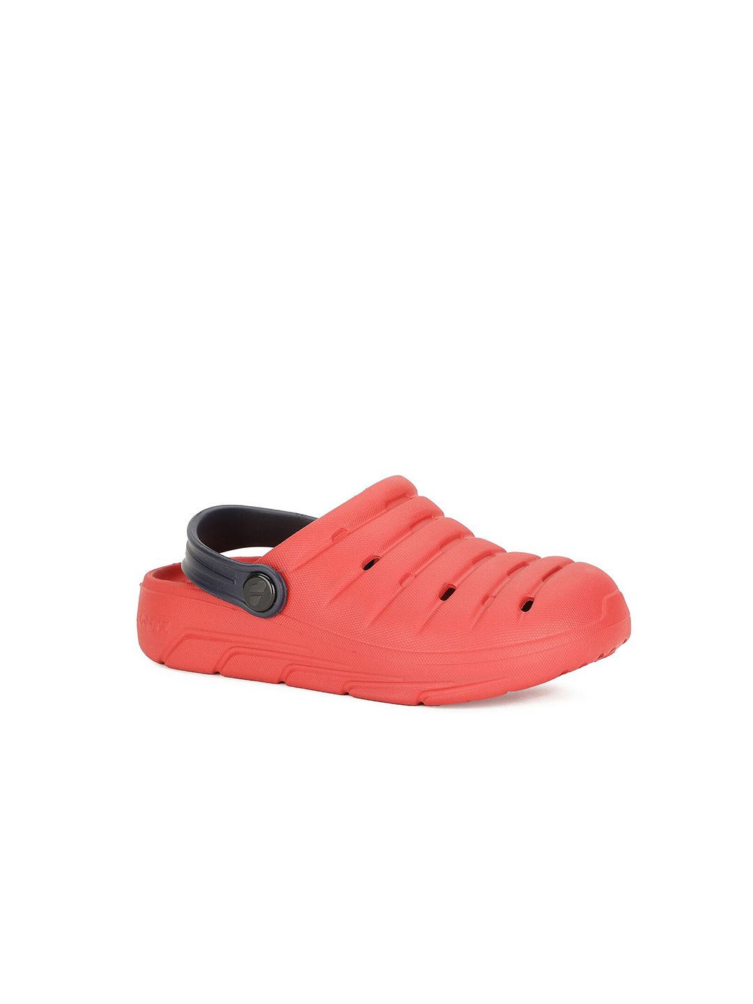 Bata Boys Pink & Black Clogs Sandals