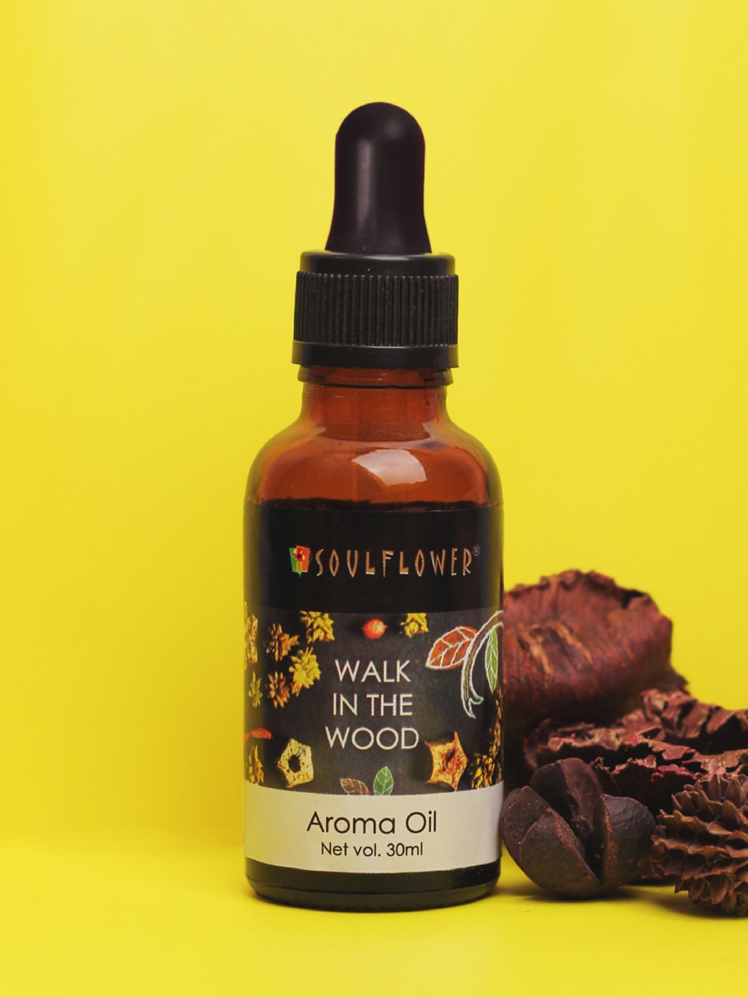 Soulflower Walk In The Wood  Pure Alcohol-free Aroma Oil 30ml Strong Dense Woody Aroma-image-49