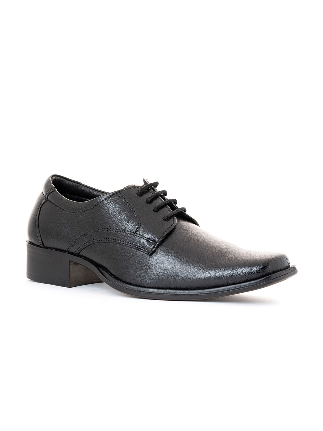 Khadims Men Black Solid Lace-Up Formal Derby-picture-45