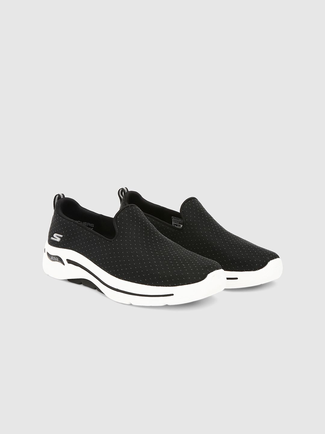 Skechers Women Black & White GO WALK ARCH FIT Walking NonMarking Shoes