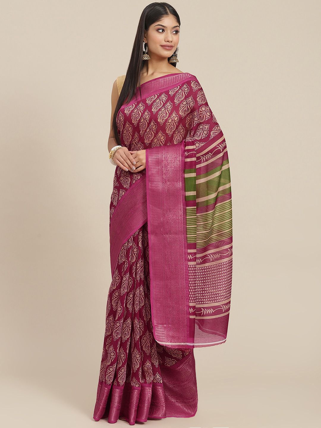 Shangrila ethnic motifs sarees - Buy Shangrila ethnic motifs sarees ...