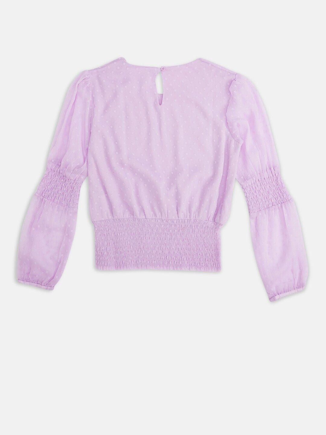 Pantaloons Junior Purple Bishop Sleeves Blouson Top-picture-11