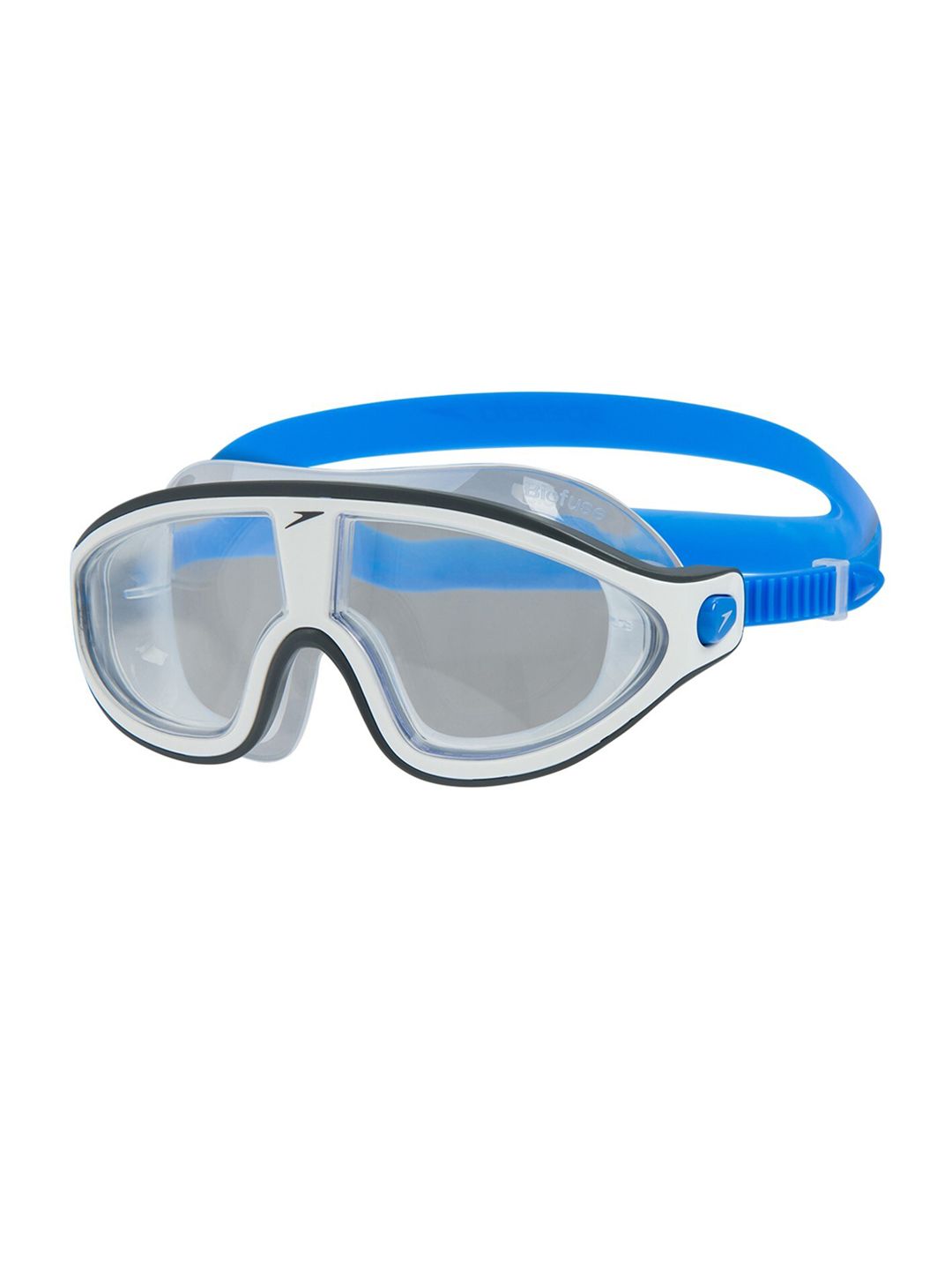 Speedo Unisex Grey & Blue Solid Swimming Goggles-picture-41