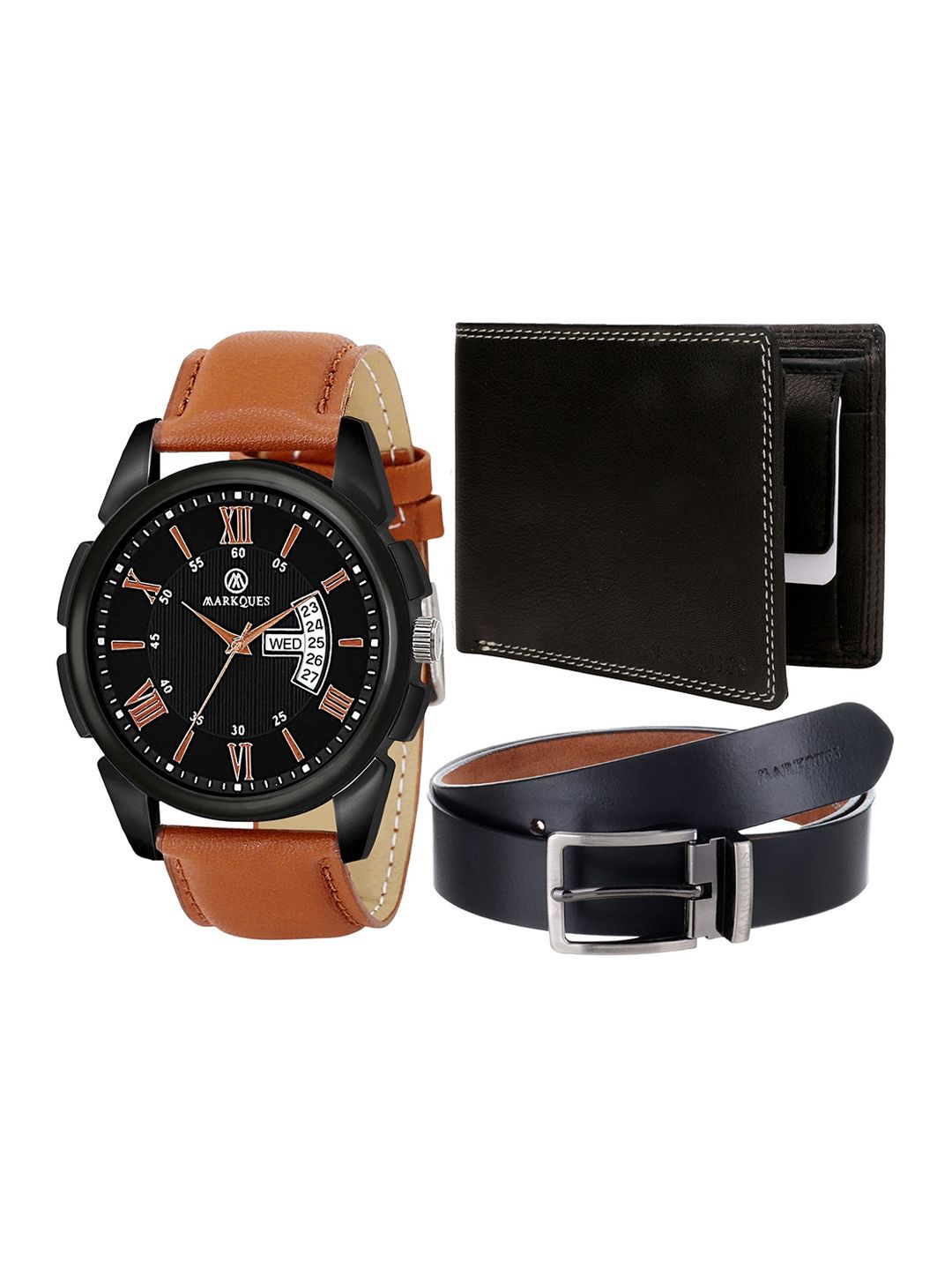 MARKQUES Men Solid Leather Accessory Gift Set-picture-10