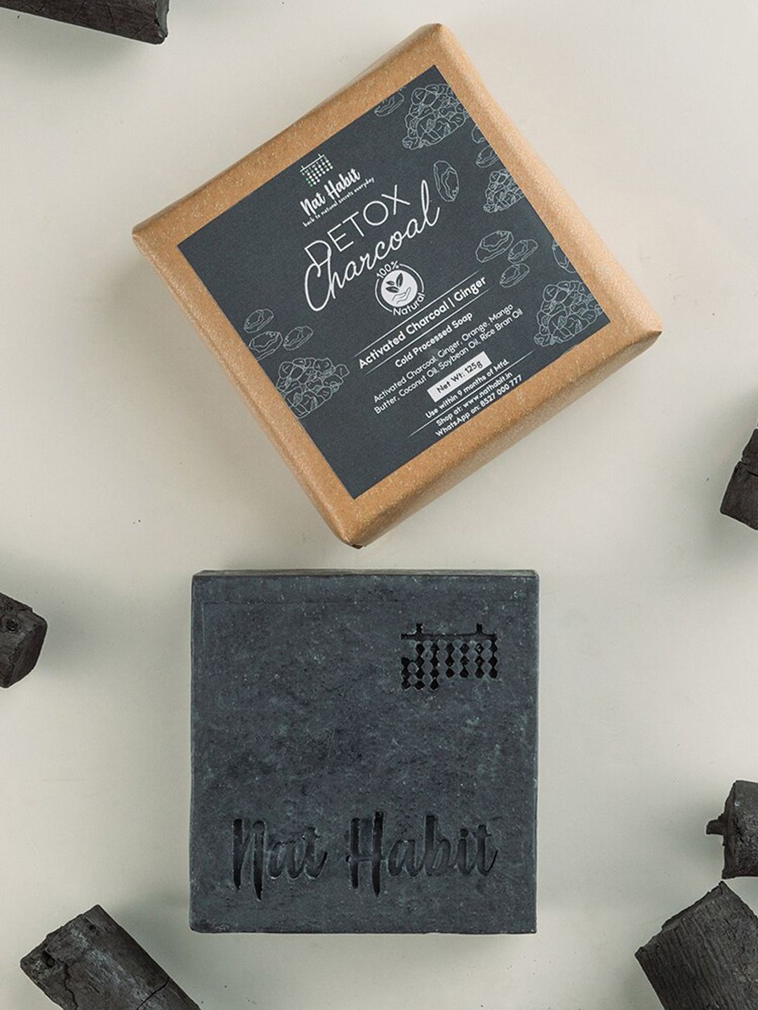 Nat Habit Charcoal Detox Cold Processed Soap-125 g-picture-15
