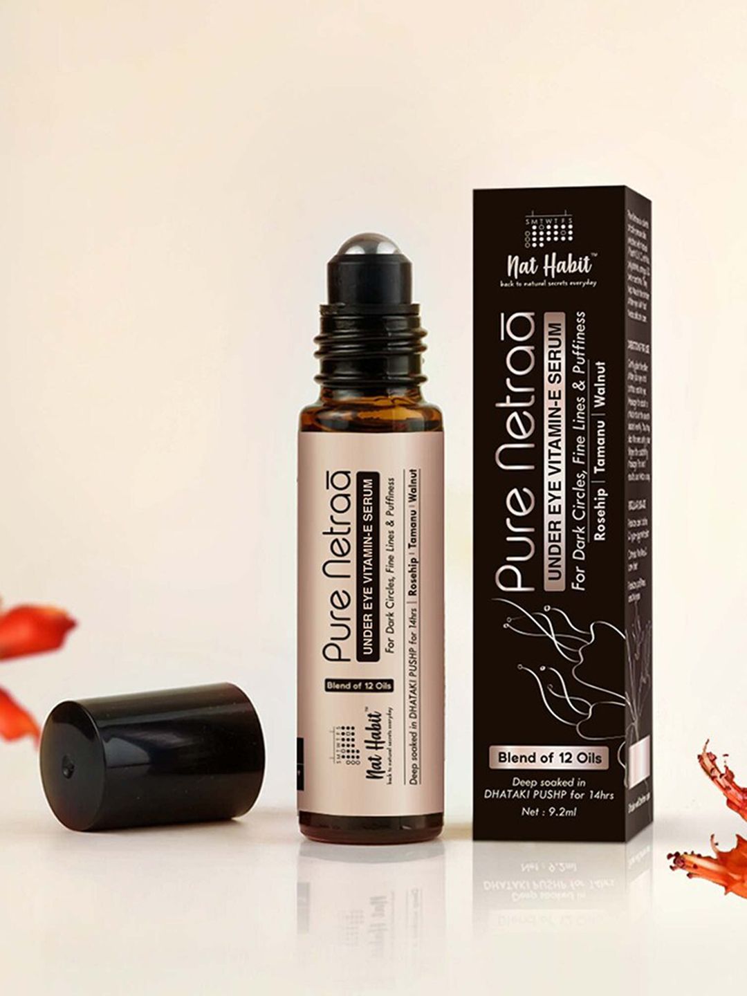Nat Habit Pure Netraa Under Eye Vitamin E Serum with Rosehip  Walnut 9.2 ml-picture-15