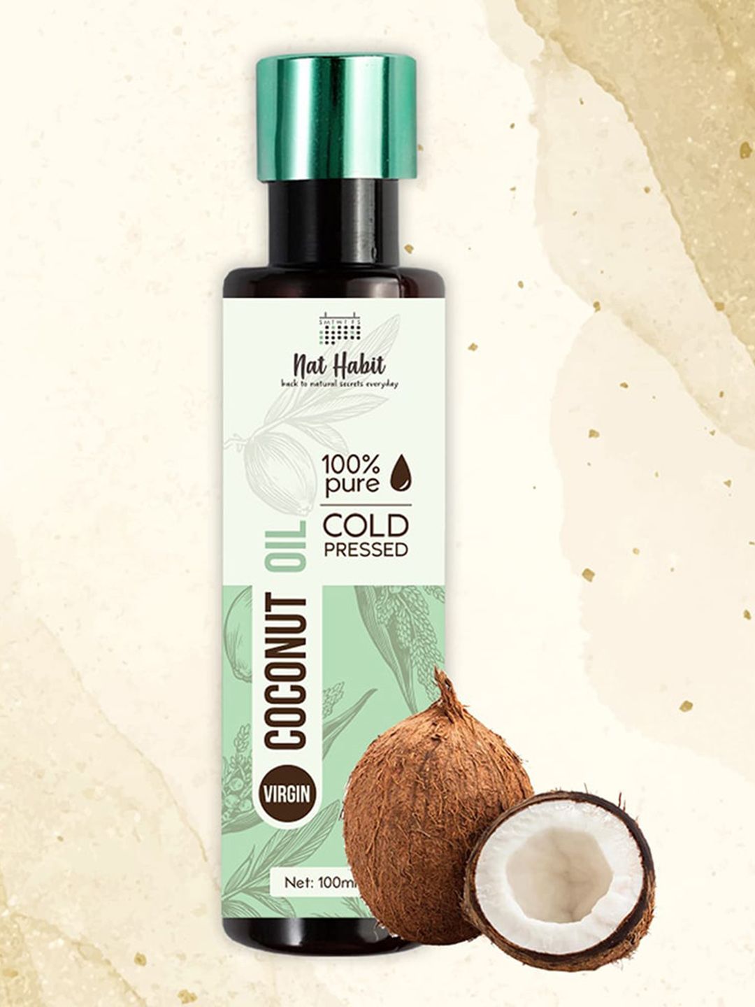 Nat Habit 100% Pure Cold Pressed Virgin Coconut Body Oil for Deep Moisturisation - 100 ml-picture-36