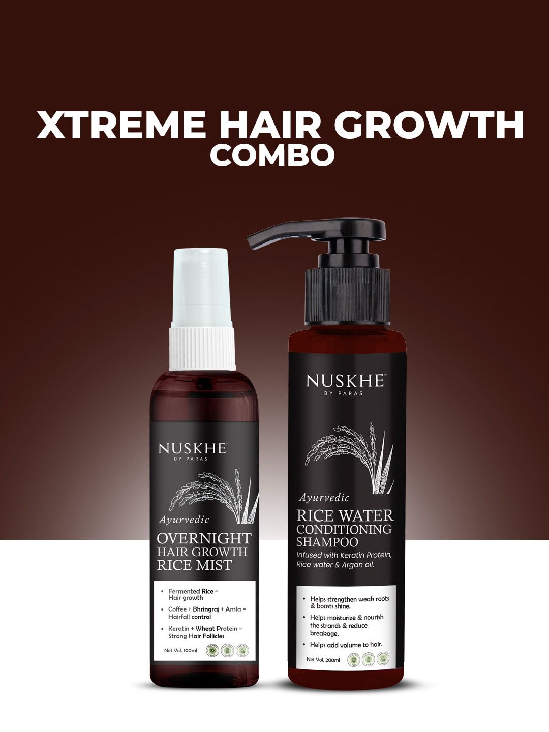 Nuskhe by Paras Rice Water Hair Mist and Rice Water Conditioning Shampoo-image-26