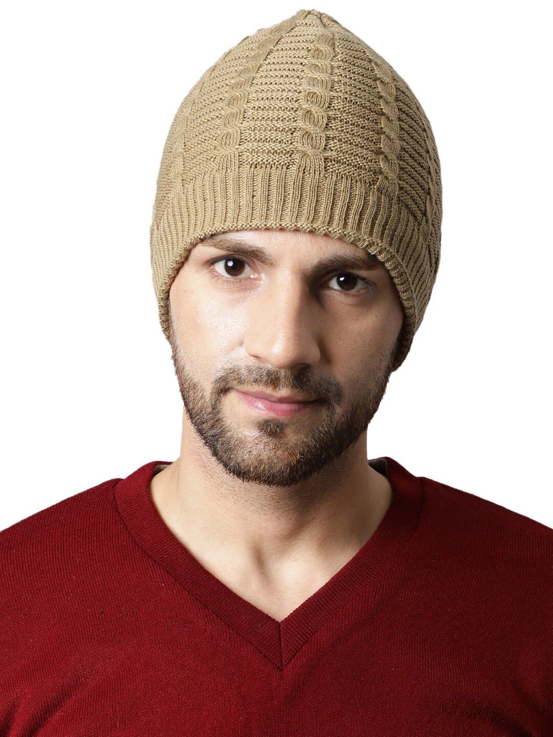 ELLIS Men Beige Beanie-picture-14