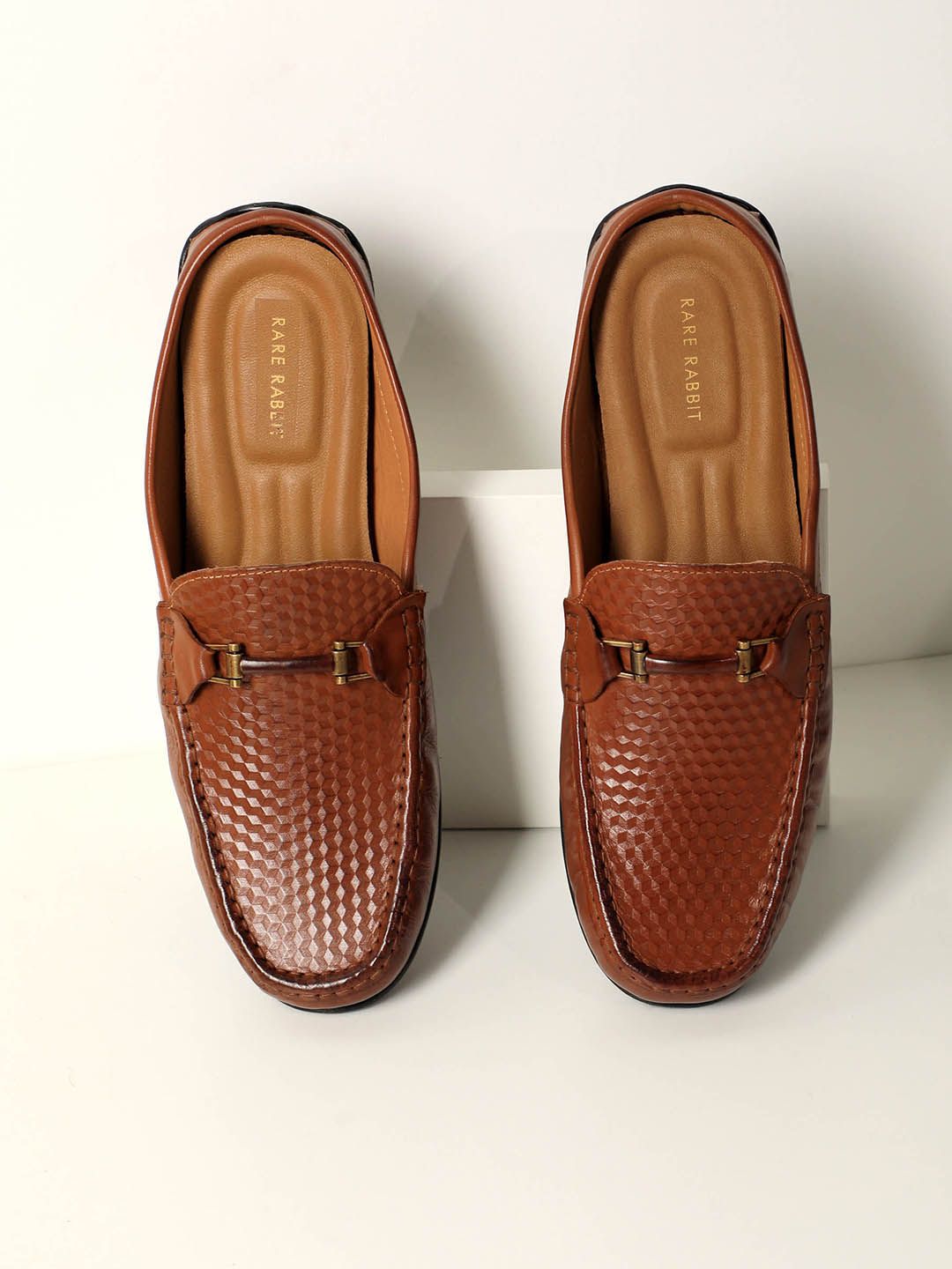 RARE RABBIT Men Textured Leather Loafers - Price History