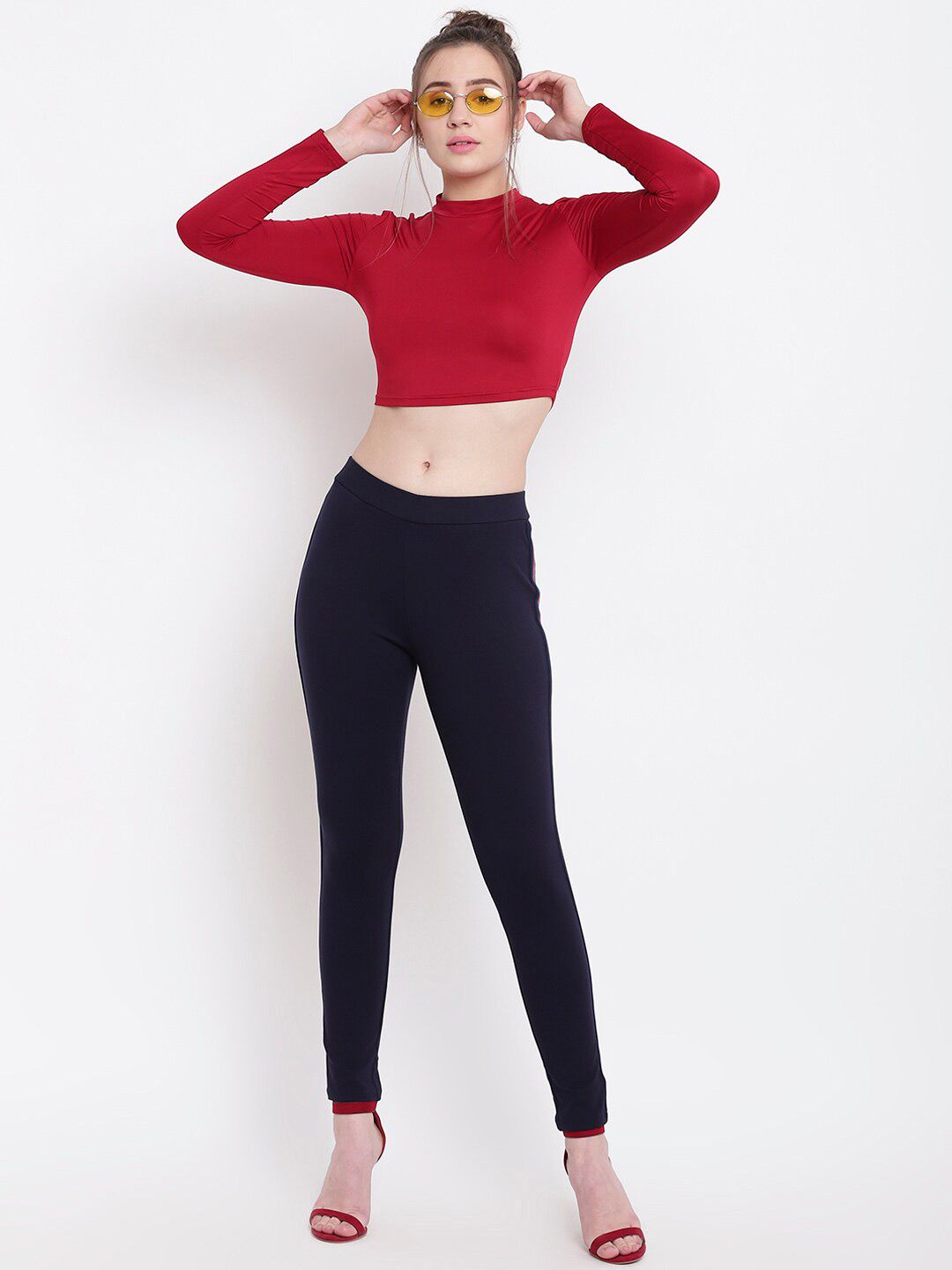 Xpose Women Black Solid Skinny-Fit Treggings