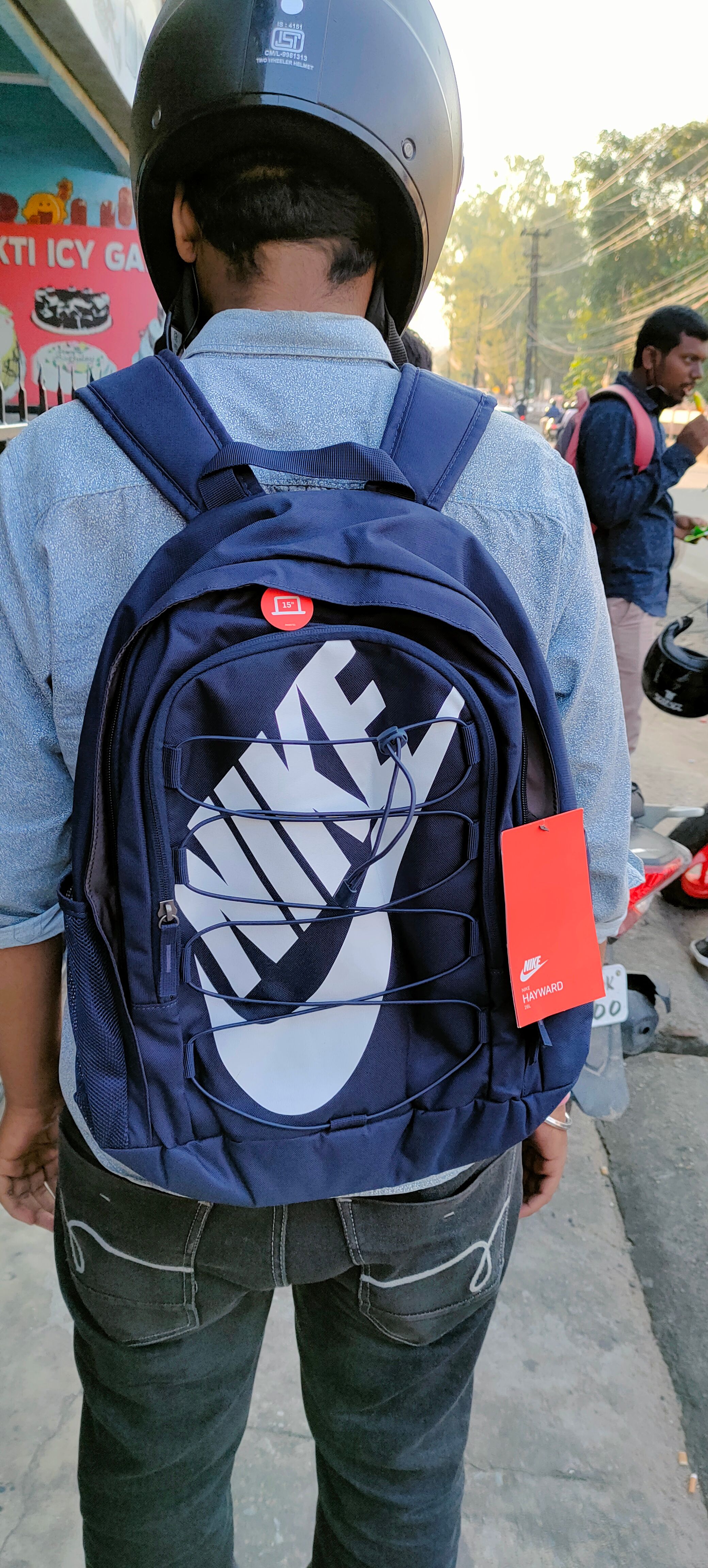 nike hayward backpack blue