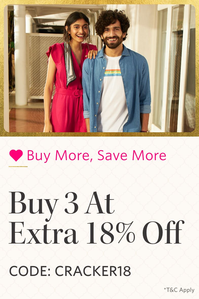 myntra.com - Get Additional 18% discount on Purchase of 3 Products