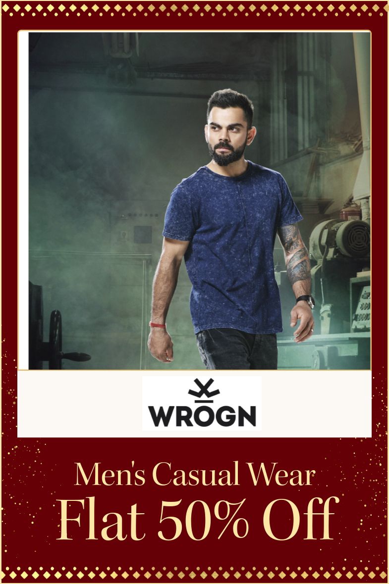 myntra.com - Get 50% OFF on Wrogn Men's Casualwear and Accessories