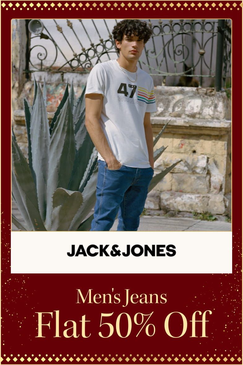 myntra.com - Avail Flat 50% off on Jack and Jones Men's Jeans