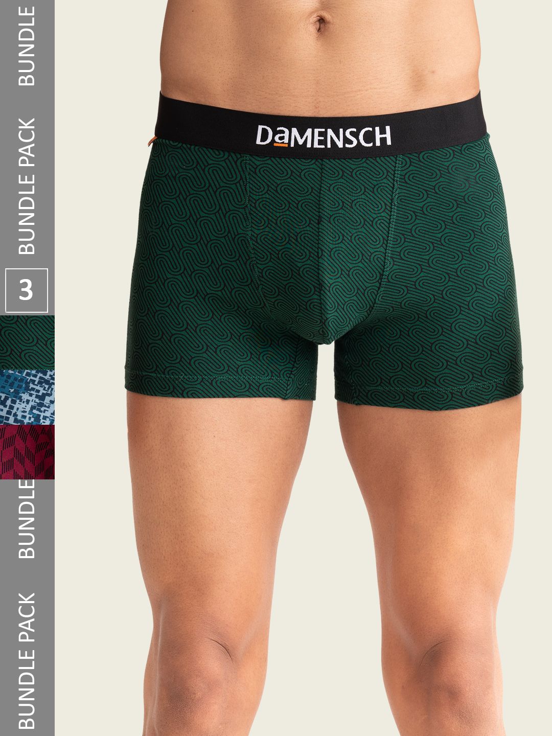 DAMENSCH Men Pack of 3 Cotton Printed Trunks DAM-CTPT-T-FBG-SHB-EPB-PACK-3-picture-33