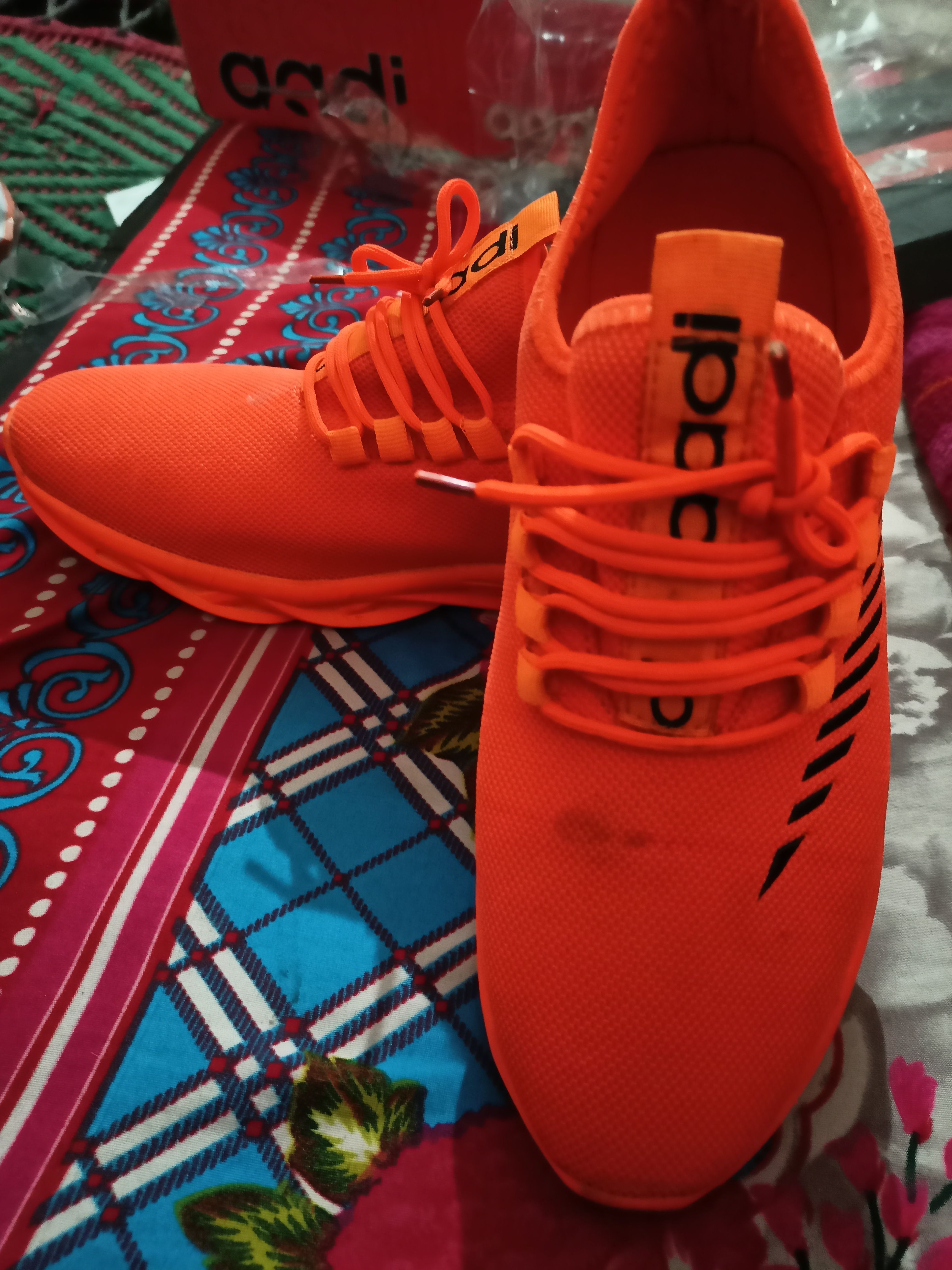 Buy aadi Men Orange Mesh Running Shoes - Sports Shoes for Men