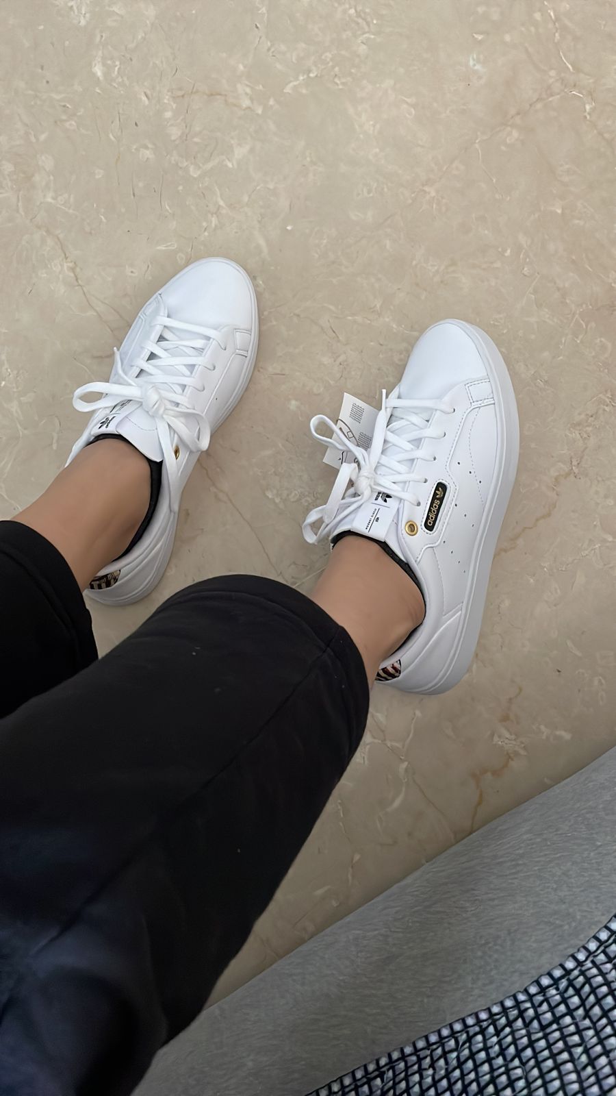 Buy ADIDAS Originals Women White Perforated Adidas Sleek Sneakers - Casual  Shoes for Women 14864706 | Myntra