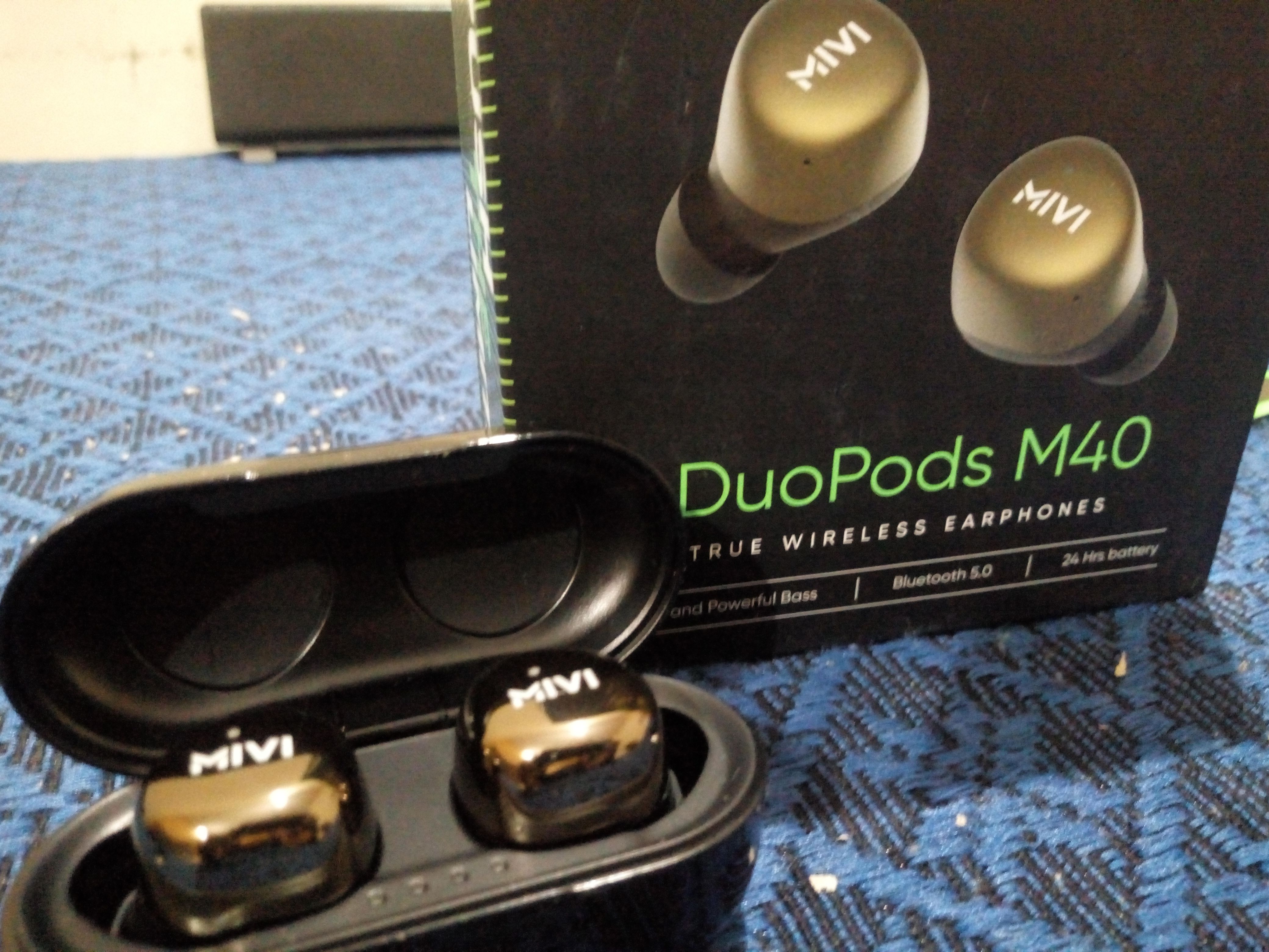M40 Mivi Latest Earphones Mivi Duopods M40 Buy Mivi Unisex Black - Main Image