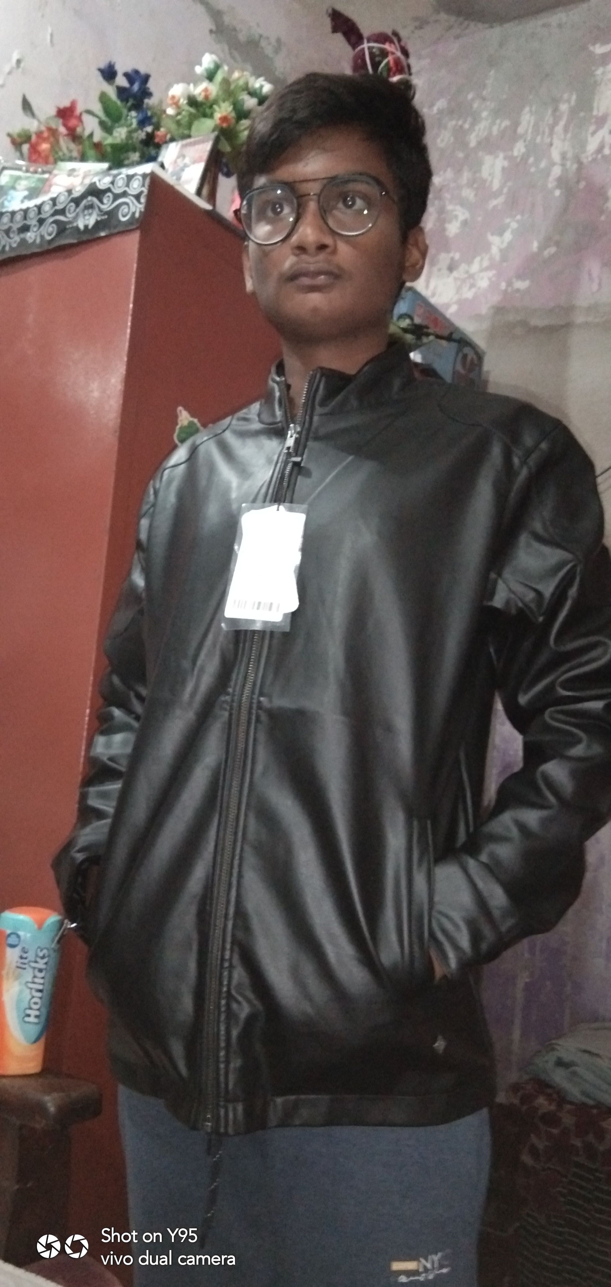 Buy Roadster Men Black Solid Leather Jacket - Jackets for Men