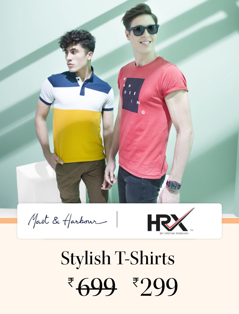 Myntra - Men's Stylish Tshirts starting at just ₹299