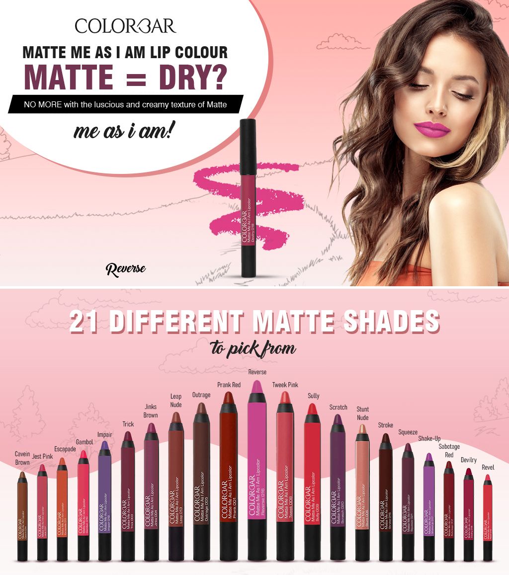 アイドル [MINYYUNY] Reverse Lace Label 1 Color Buy Colorbar Matte Me As I Am Reverse Lipstick 016 - Lipstick for