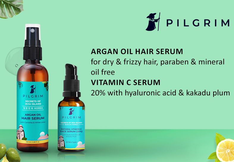 Buy Pilgrim Set of Secrets of Jeju Island Argan Oil Hair Serum