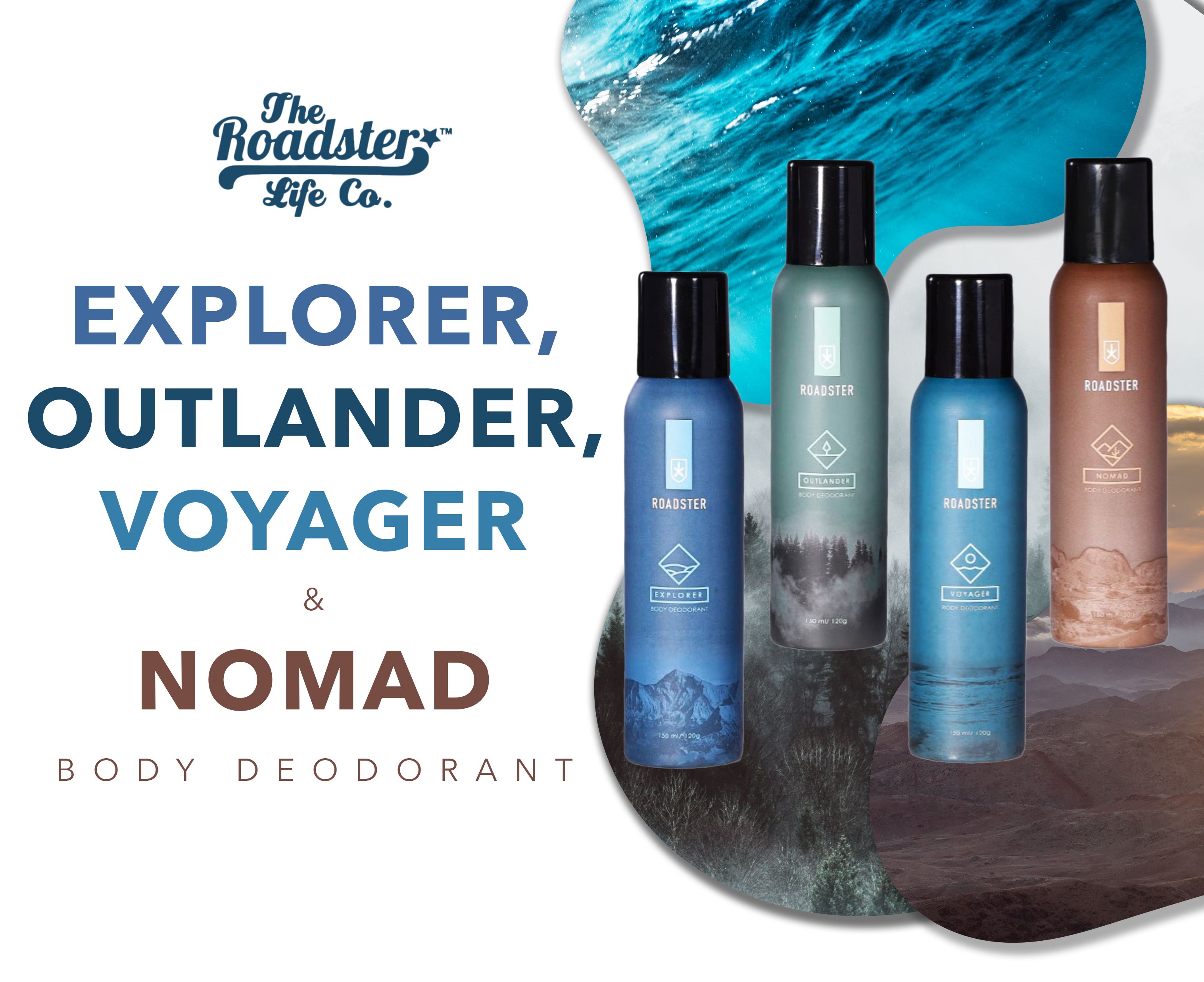 Buy Roadster Men Set of 4 Body Deodorants - Deodorant for Men