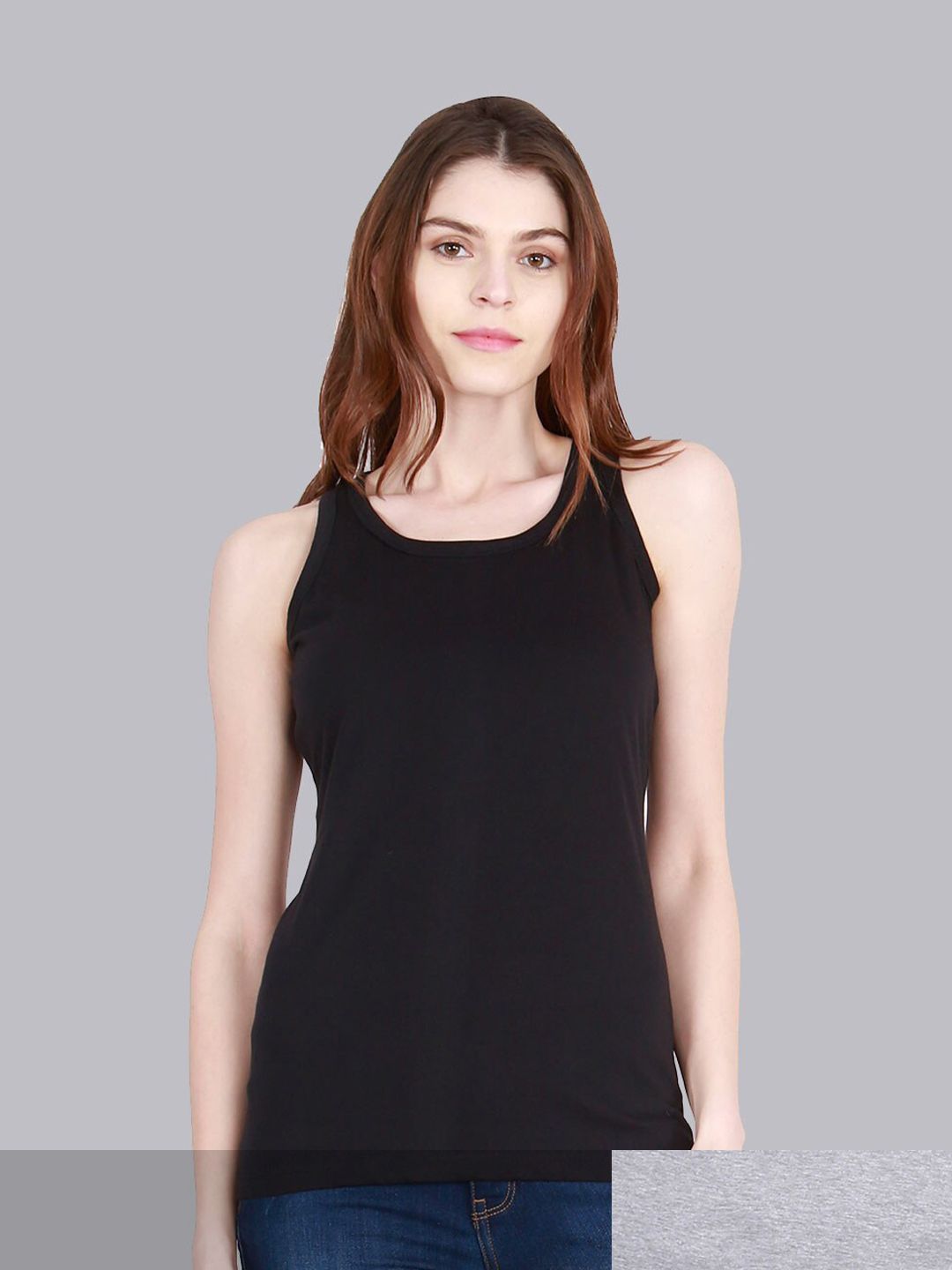 Fleximaa Women Pack Of 2 Pure Cotton Tank Top-picture-16