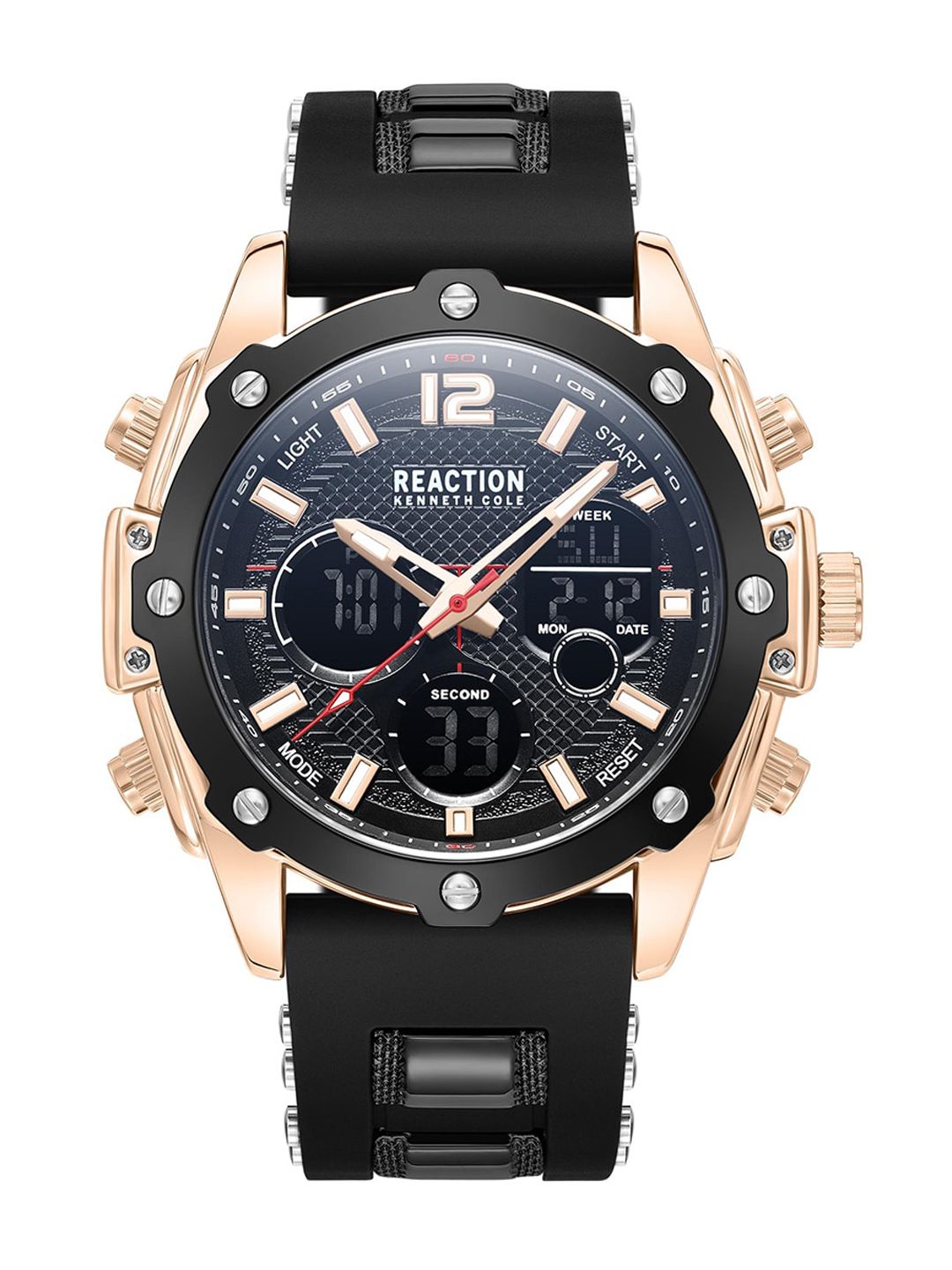 REACTION KENNETH COLE Men Analogue and Digital Strap Watch KRWGP9006701-image-40