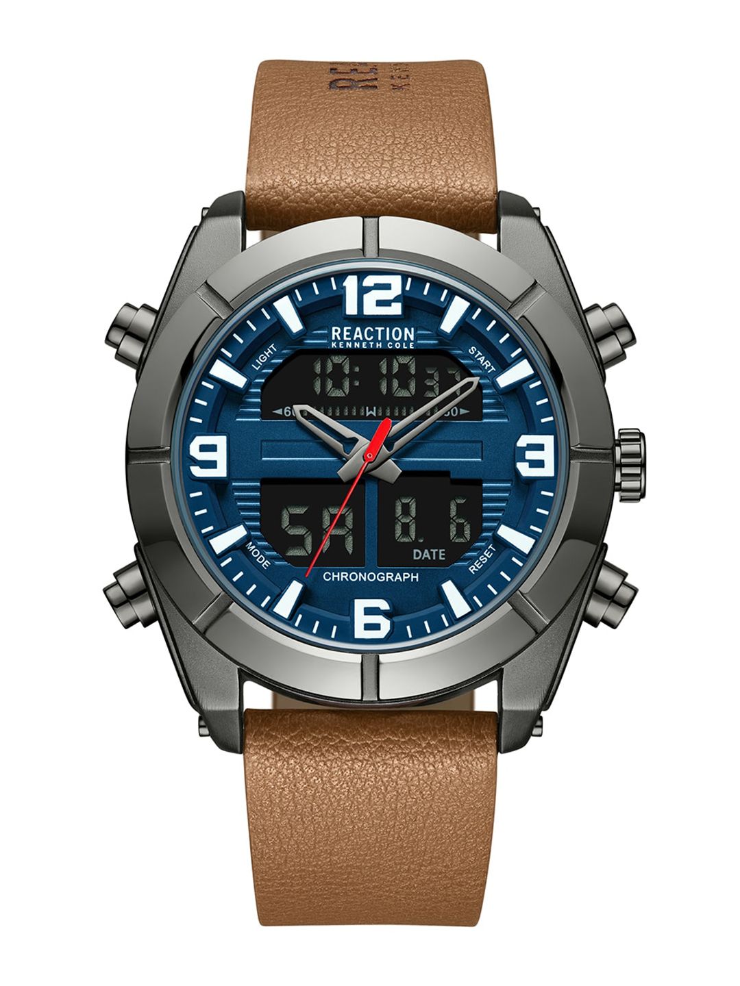 REACTION KENNETH COLE Men Leather Strap Analogue and Digital Sports Watch KRWGD9005501-picture-28