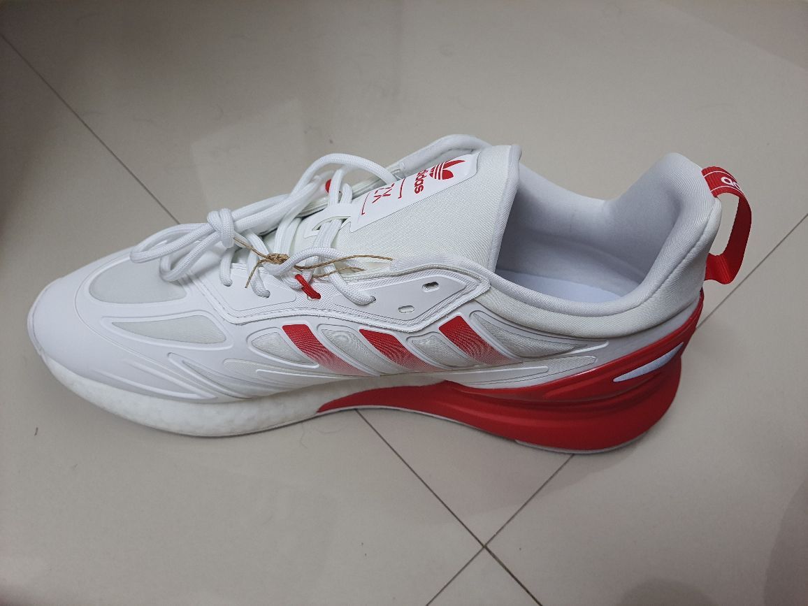 Buy ADIDAS Originals Men White & Red Colourblocked ZX 2K Boost 2.0