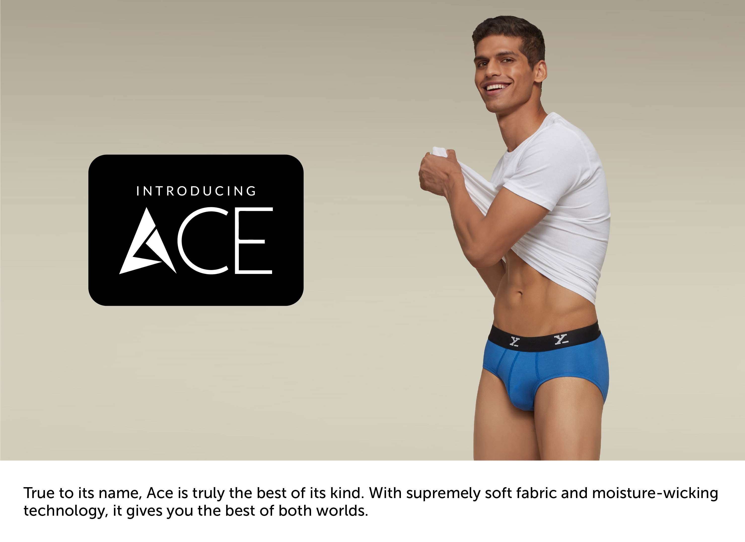 ace♡ Buy XYXX Men Solid ACE IntelliSoft Modal Briefs - Briefs for Men