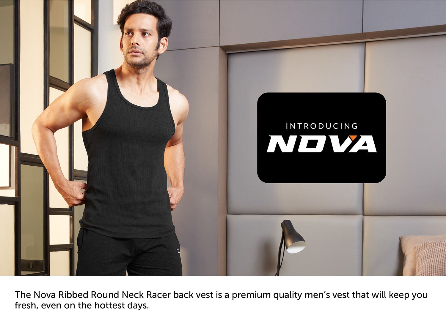 Buy XYXX Men Solid Nova Super Combed Cotton Grey Round Neck