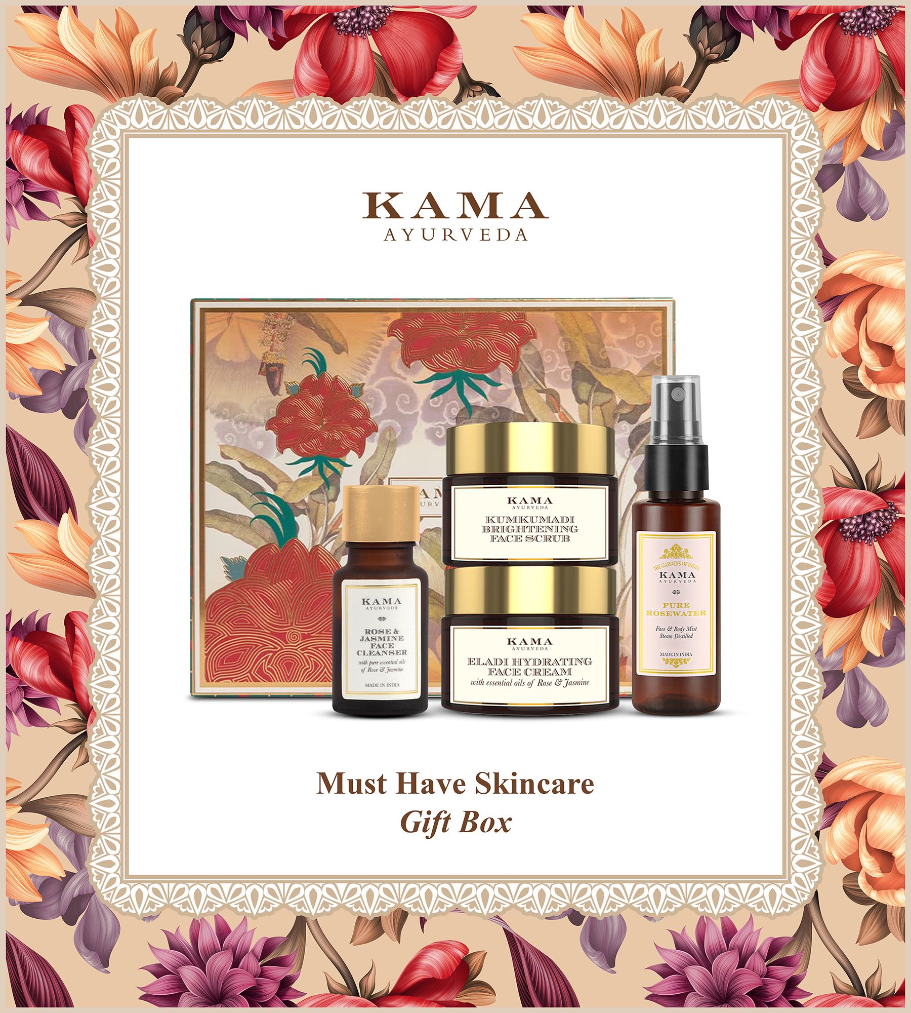 【新品未使用品】KAMA AYURVEDA スキンケア ギフトセット(5点) Kama Ayurveda Signature Essentials For Women : Amazon.in: Beauty