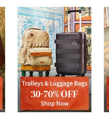 Avail Up to 70% Off on Best Selling Trolleys and Luggage Bags