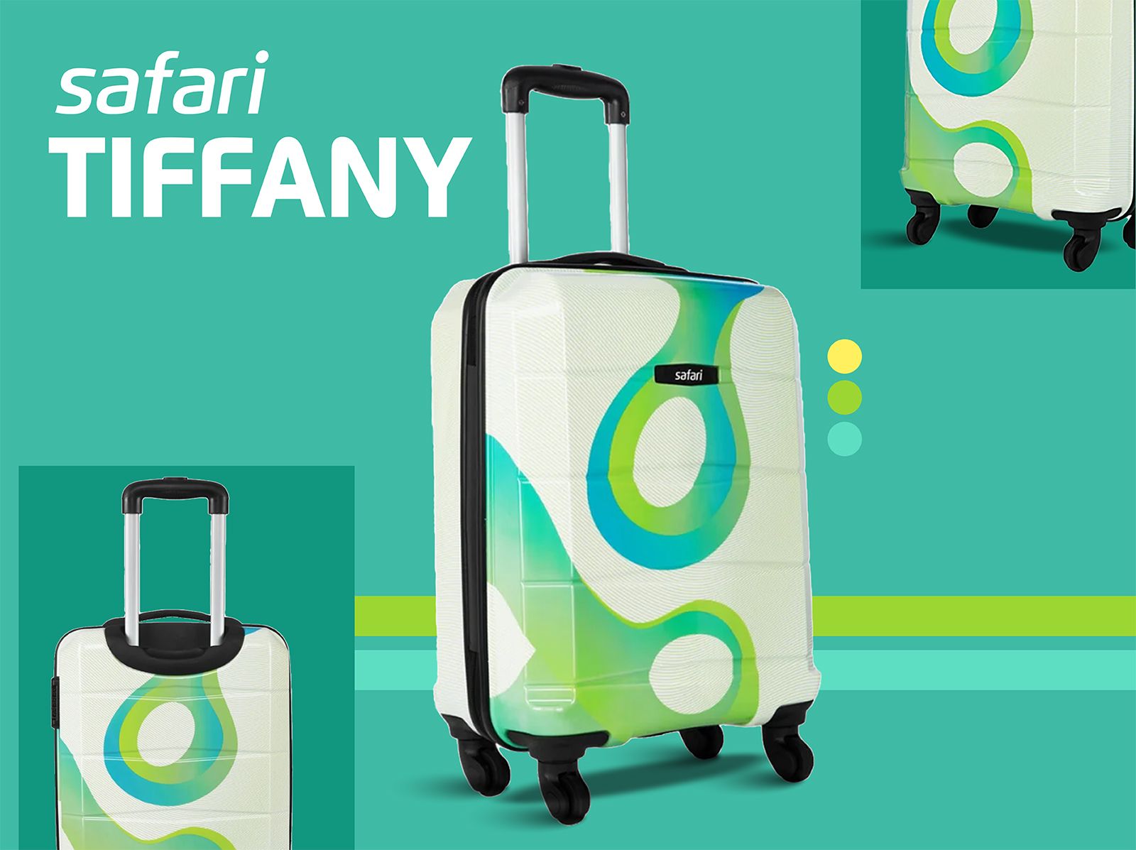 Buy Safari Tiffany Set of 2 Printed Poly Carbonate Small & Medium